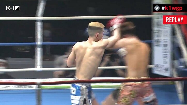 カーフで足が…２度のダウンもフックで逆転KO “肉を切らせて骨を断つ”劇的勝利に「スカッとした」視聴者騒然