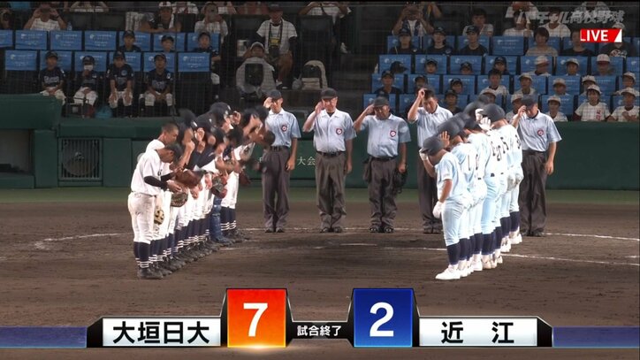 大垣日大、5年ぶり夏の甲子園1勝！エース山田渓太選手が好投＆3安打で阪口慶三監督に甲子園通算40勝をプレゼント！