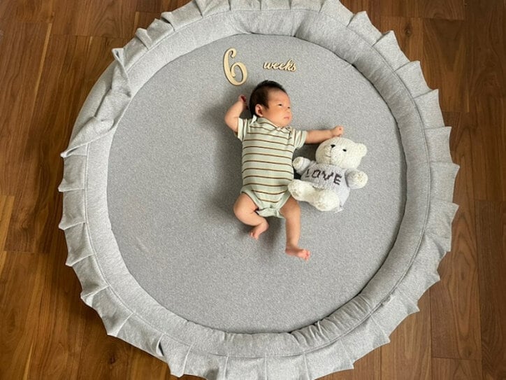 あいのり・桃、生後6週を迎えた息子の写真を公開「可愛いよーーーぅ」