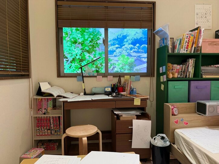 [Photos/Images] Recreating "Fujino’s Room" and "The Kyomoto House Hallway"! A Venue Report on "Look Back Anime Exhibition—Oshiyama Kiyotaka: The Emotions of Lines," Featuring a Massive Collection of Original Key Frames 24th