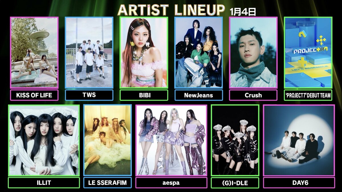 SEVENTEEN、NewJeans、aespa、ENHYPEN、IVEら豪華K-POPアーティストが