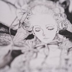 Art Print of Marie Antoinette from Shin-ichi Sakamoto's "Innocent" to be Exhibited and Sold at Shueisha Manga Art Heritage in Azabudai Hills