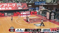 アリーナ騒然！女子高校3年生の衝撃“神パス”炸裂　高速ドライブからの絶品ビハインドパスにファンも歓喜「思わず声出たわ」