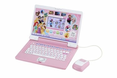 ディズニー　プリンセス　ミッキー　ミニー　パソコン　おもちゃ ディズニープリンセスたちの世界で学べる 本格仕様の女児向け