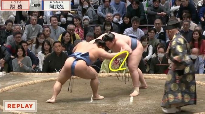 翔猿、まるでマジシャンのような“驚きの右手”