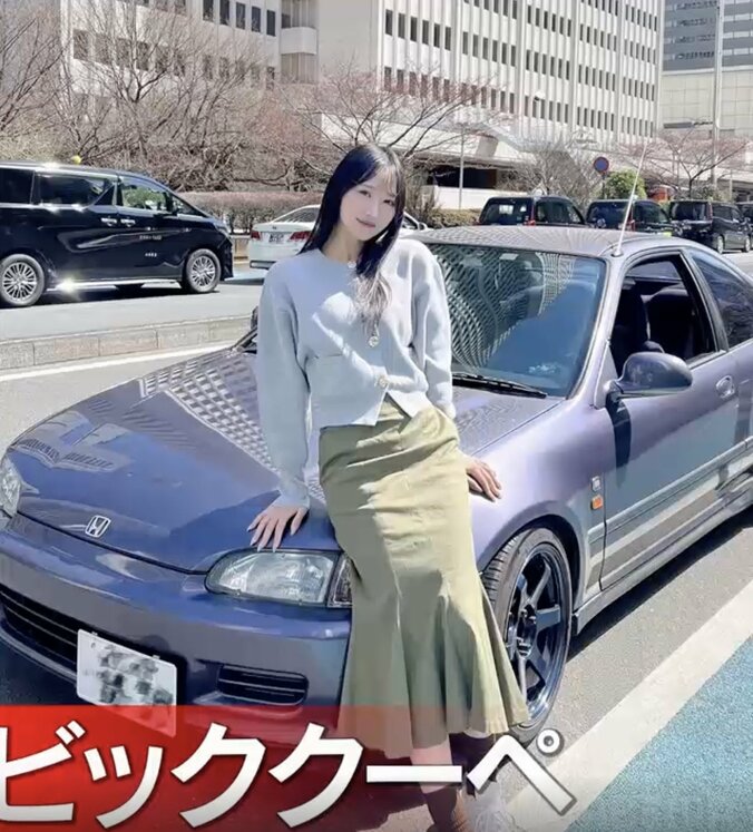 “伝説のレースクイーン”、渋すぎるMTの愛車に反響「レトロな車」「なつかしい」 きっかけは頭文字D…川瀬もえに車好き熱視線 3枚目