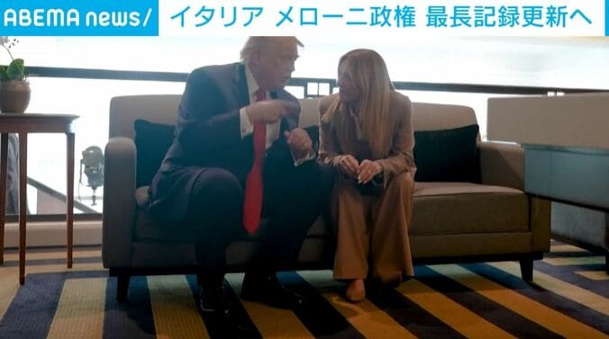トランプ大統領とメローニ首相