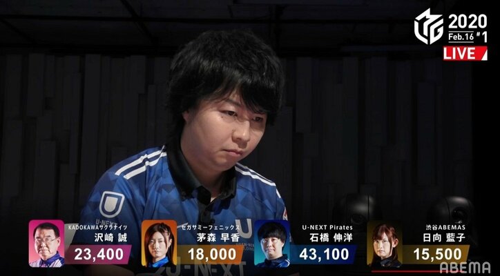 「王の帰還」でセミファイナル争いは大混戦に！石橋伸洋、3カ月ぶりの2勝目にファンも大興奮／麻雀・Mリーグ