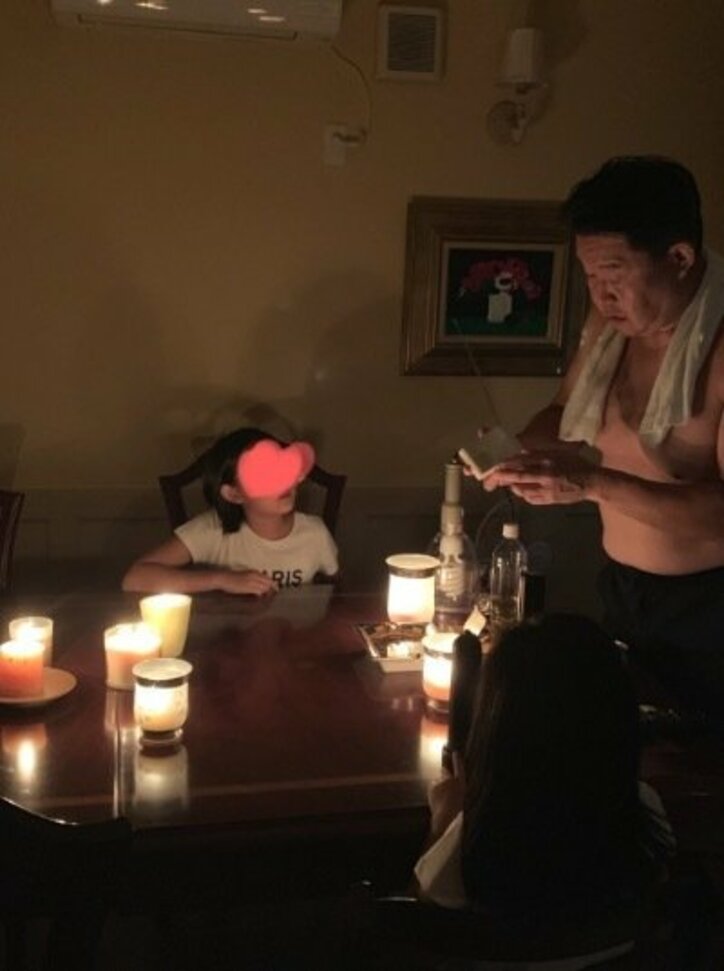 花田虎上、台風15号の影響で停電した自宅「家にあるロウソクを集めて」