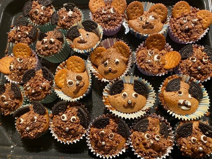 政井マヤ 娘とバレンタインのスイーツ作り クマさんというよりは犬に 話題 Abema Times