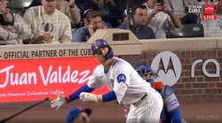 衝撃2連発は悪球打ち！ 鈴木誠也、ボール球かっ飛ばす29号弾に「えげつないコースホームランにしたな」同僚も思わず首を振り“脱帽”