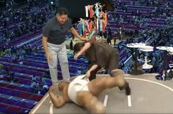 「変な声出ちゃった」「これは放送事故w」柔道“美女”メダリスト、技が“キレ”すぎて相撲芸人悶絶「ご褒美やん」ツッコミも