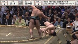 発生確率は0.1％ 大相撲の珍手発生に「見られてラッキー」「初めてみたかも」「網から逃げられない」興奮と歓喜の声