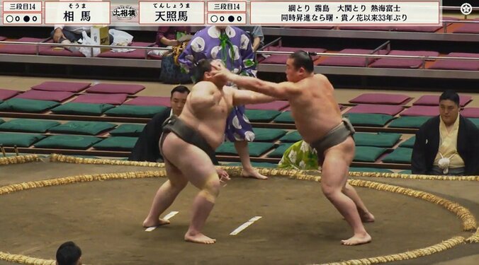 張り手が炸裂、力士が土俵上でフラフラに… 行司、呼出、若者頭・若隆元も「みんな心配してる」 4枚目