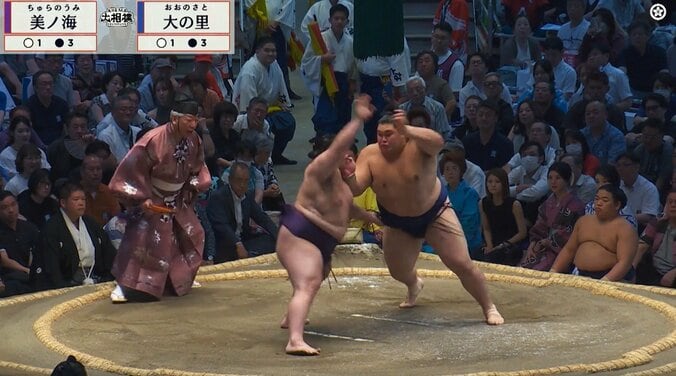 「表情出すぎじゃ？」横綱・大の里、“ホッと”安堵の2勝目 実況指摘も「人間味があって良いね」好意的なファンの反応も 2枚目