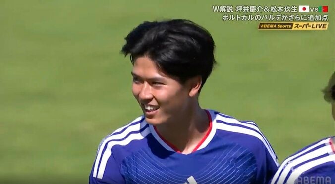 U-19日本代表のCBが「上手い」 ポルトガルをこじ開けた“秀逸ゴラッソ”に「この位置でゴールに」坪井慶介氏も唸る 4枚目