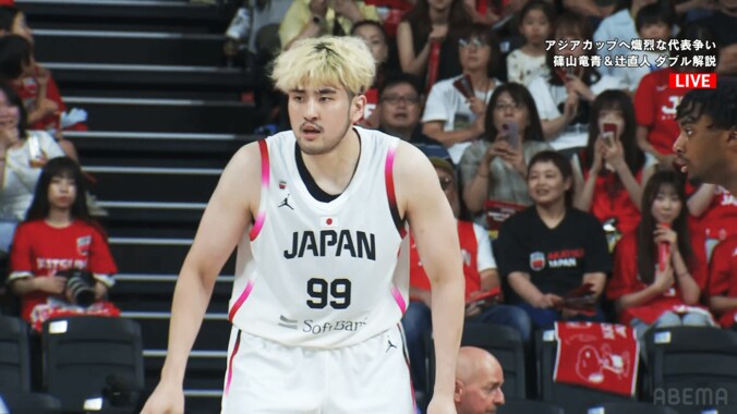 【写真・画像】敵を吹っ飛ばす！ 201cm日本バスケ新星、“驚異のフィジカル”に解説＆ファンが興奮「20歳でこの迫力！」川島悠翔をホーバスHCも称賛「すごく良かった」　1枚目