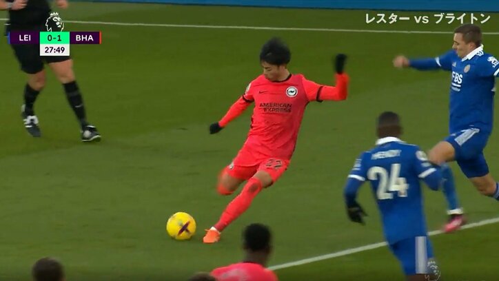 【23/1/22】 第21節 レスター2-2ブライトン（27分、0-0→0-1）