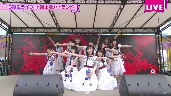 「私たちのパワーを届けられたら！」乃木坂3期生が富士急で野外ミニライブ開催