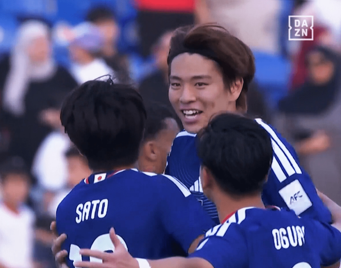 まさかのPKを喜ぶ道脇