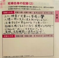 だいたひかる『母子手帳に書き込み』