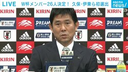 サッカーW杯日本代表 大迫と原口は選考漏れ 久保と伊藤ら初選出 森保監督「今のベストとして自信をもって」【26人全メンバー一覧】