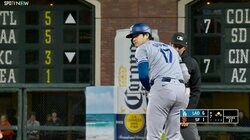 ヤバい、おっとっと！大谷翔平が“急ブレーキ”　スリーベース狙いも方向転換→“驚速帰塁”に反響「マジ凄すぎるんだが」「足大丈夫？」