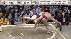 高安、宝富士の一番は3分10秒の熱戦！ 相撲ファン興奮「まさに大相撲」「攻防すごかった」
