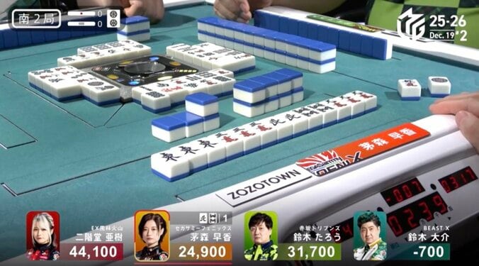 天才茅森、爆発力極まる「衝撃」跳満