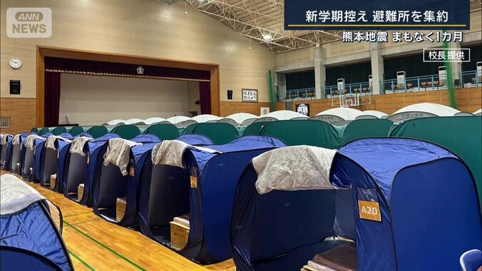 避難所の体育館