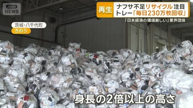 ごみ袋の中に入っているのはトレー