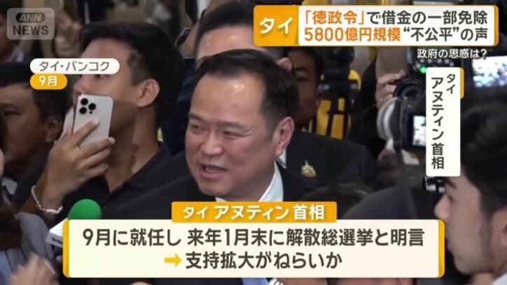 「徳政令」にタイ政府が踏み切る理由は「選挙」