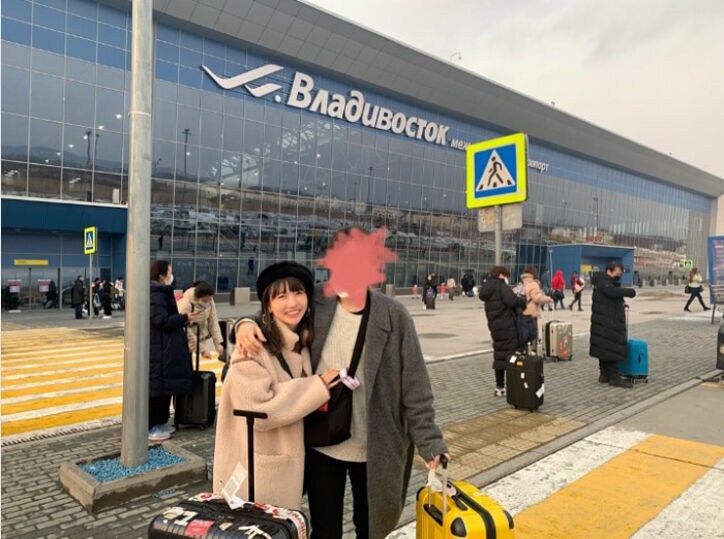 あいのり・桃、ロシアの空港でブログの読者が“出待ち”「とても幸せな気持ちになりました」