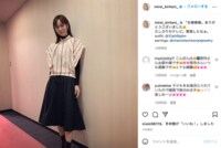 「緊張したなぁ」桐谷美玲、久々のテレビ出演を報告「可愛すぎました」「いつも素敵」の声