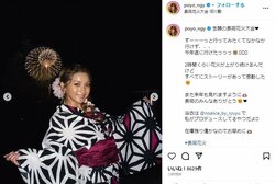 ゆきぽよ、花火をバックに浴衣姿を披露 「めっちゃ可愛い」「最強すぎる」とファン悶絶