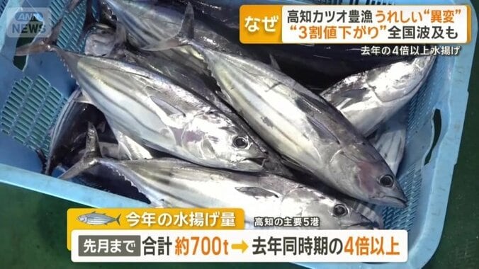 去年の同じ時期の4倍以上