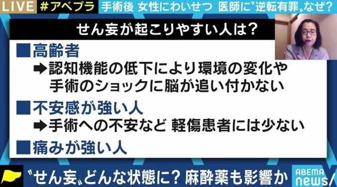 逆転有罪判決で再び注目の“せん妄”とは? フリーランス麻酔科医「変な夢を見る、酔っ払う時の経験によく似た状況」 4枚目