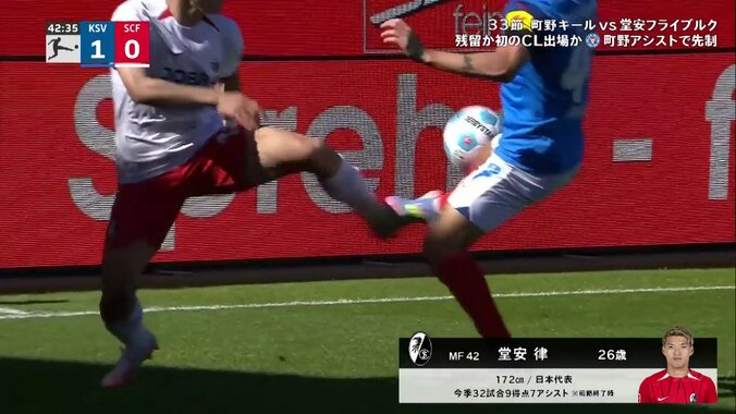 「これもうレッドだろ！」「ガッツリファウル」堂安律“つま先”直撃の激痛ファウルで悶絶「大丈夫か」「怪我させたら絶対許さねえ」 2枚目