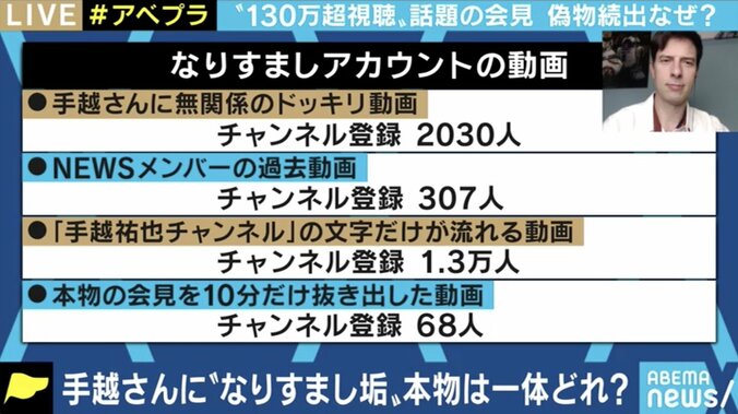 手越祐也会見の裏で、大量のニセYouTube動画・チャンネルが…芸能人“なりすまし”事情とは 4枚目