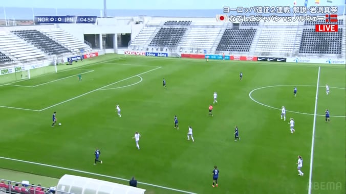 「なんだなんだ？」謎の“野太い声”が観客38人の会場に響く…なでしこジャパン国際試合でファン騒然「オットセイいる」「声どっから出てる笑」 5枚目