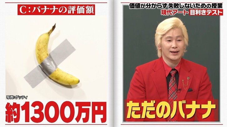 「壁に貼っただけのバナナ」が1300万円？ カズレーザー、"現代アートの楽しみ方"を解説