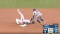 何が起きた？ 大谷翔平、イライラ走塁→“想定外のアクシデント”「吹っ飛んだ」 オーバーラン気味に“爆速盗塁死”… 球場騒然