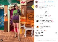 プロ雀士・岡田紗佳、美脚際立つショートパンツ姿を披露「脚長〜い」「相変わらずスタイル良い」とファン絶賛