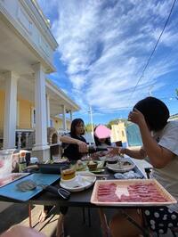 花田虎上、自宅で家族とバーベキューを堪能「もちろん焼き係は私」