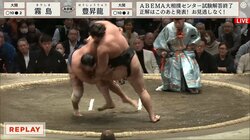 霧島が幕内10年ぶり珍手“二枚蹴り”で綱取りへ前進！元栃東も解説中にびっくり「僕らには考えられない」