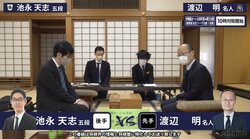 王位リーグ開幕 渡辺明名人VS池永天志五段、挑戦権獲得へ白星スタートを切るのはどっちだ／将棋・王位戦挑決リーグ