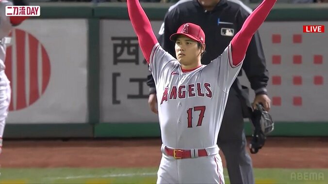 大谷翔平、2年連続開幕投手で貫禄の好投 2安打無失点10奪三振 最速162.1キロに鬼曲がり「スイーパー」で打者翻弄 勝利投手の権利持って降板 1枚目