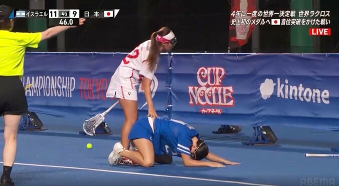 【写真・画像】「初めてみた」世界ラクロス女子、日本代表戦で異例の3人退場劇「そんなことある？」ファンも騒然　1枚目