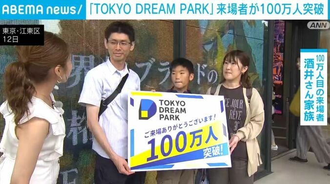 100万人目の来場者