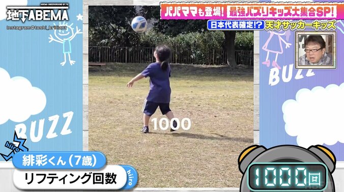 【写真・画像】「和製メッシ」と話題・天才サッカー少年（7）、丸山桂里奈とのリフティング対決でまさかの勝利　2枚目